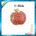 lover Diamond fruit shape usb flash disk for hot sell free logo